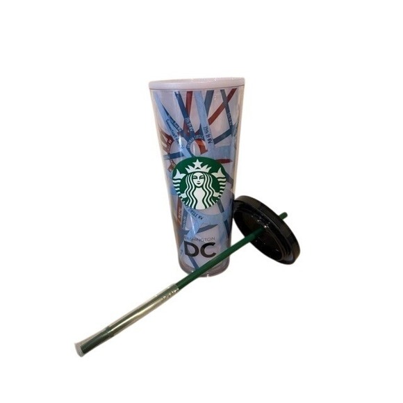 RARE Starbucks 2014 Washington DC Street Map 24oz Tumbler Cold-Cup Acrylic New - Picture 4 of 5